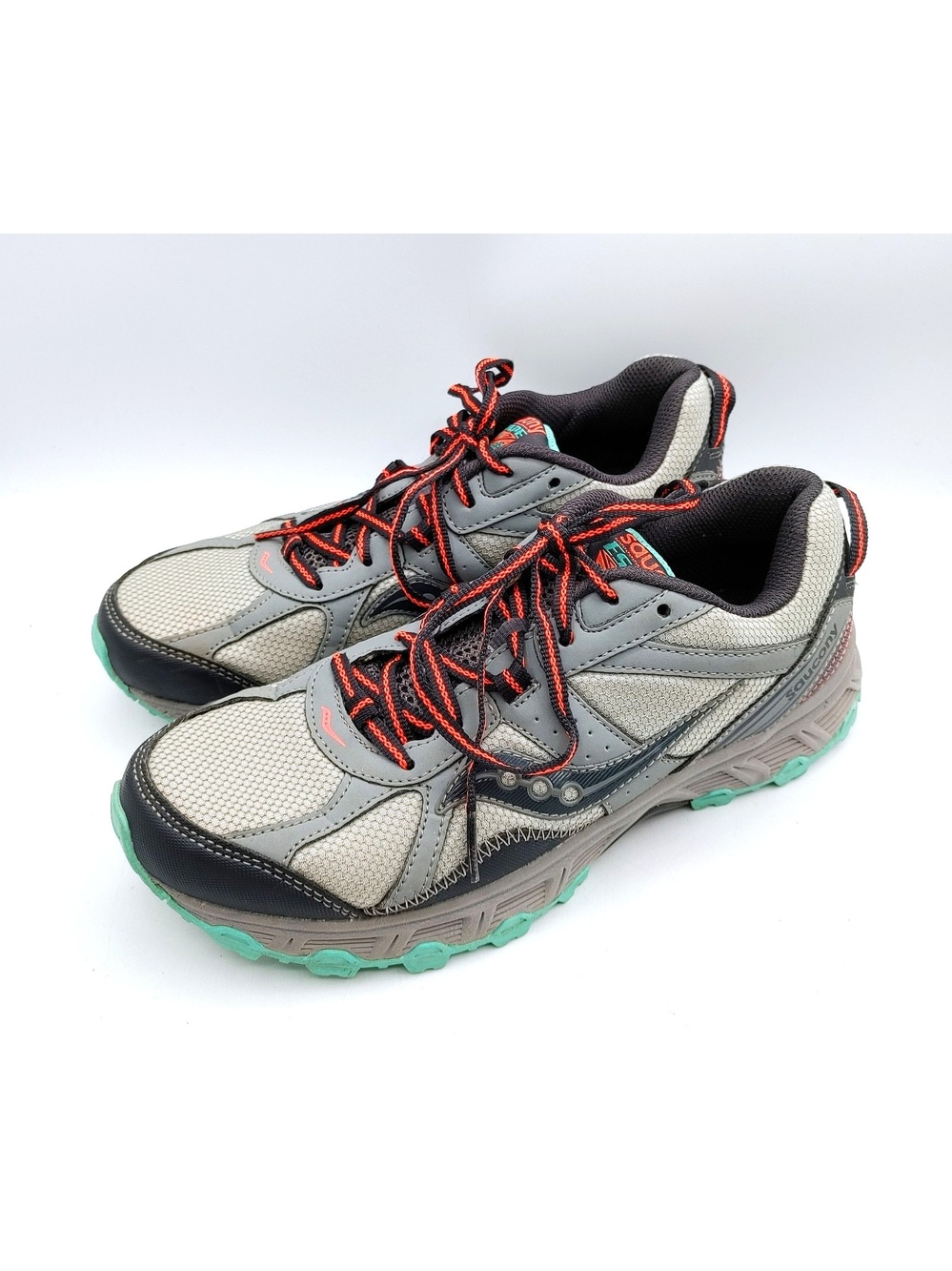 Saucony Women's Escape TR Trail Running Shoes Size 9 Grey /Teal S15375-1